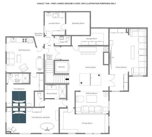 Chalet 1936 Verbier Floor Plan 2